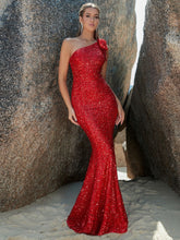 Fishtail Dress Slim Fit Annual Party Party WeddingElegant One Shoulder Dress Sexy